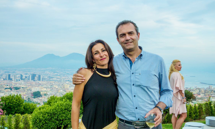 Daniela Iuliano e il sindaco di Napoli Luigi De Magistris