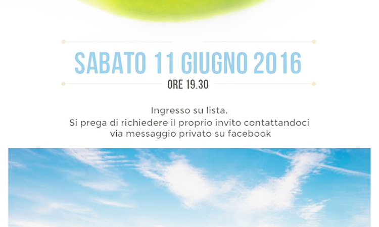 L'invito per l'Opening di Villa Partenope